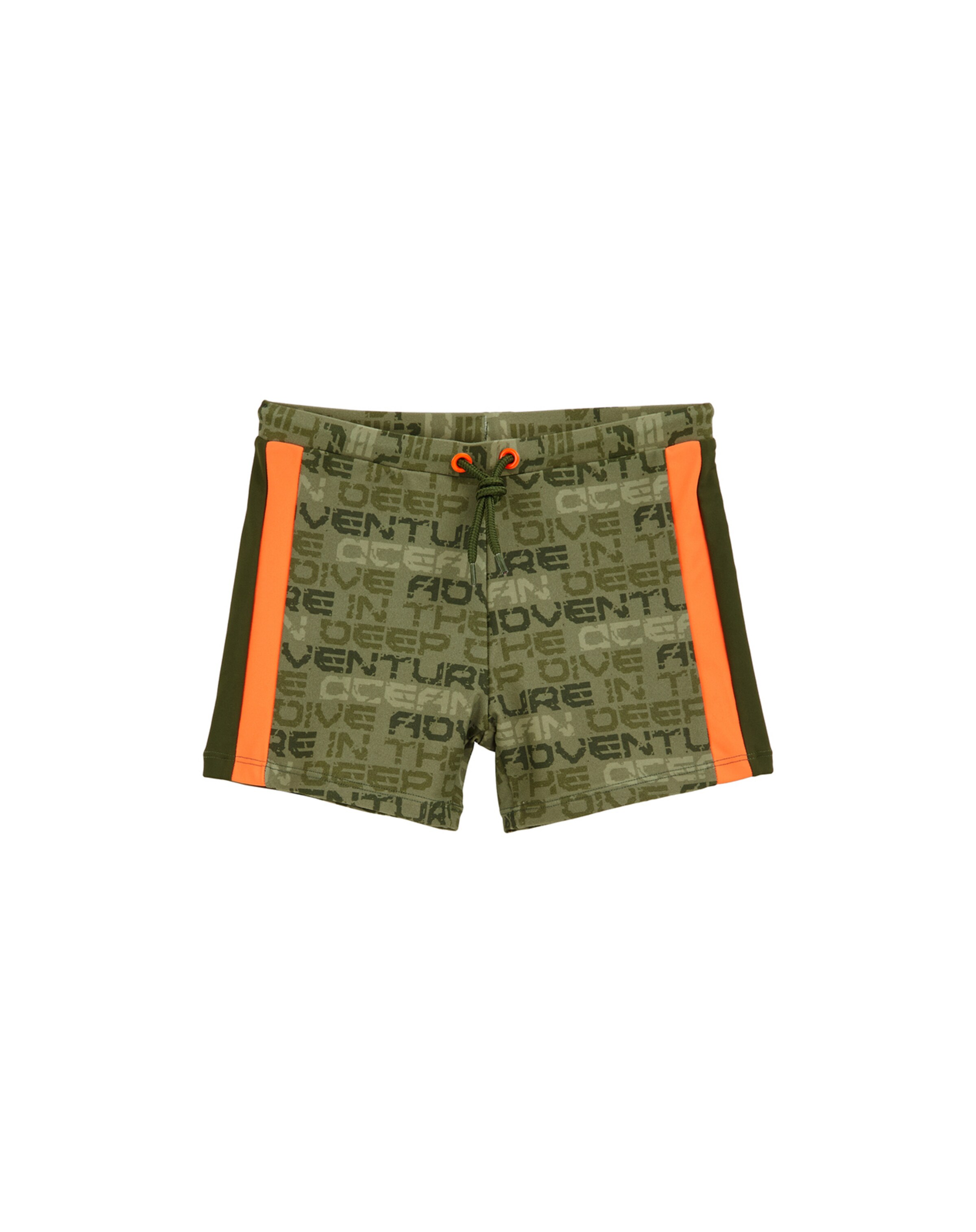 WE Fashion Plavecké šortky – zelená: přední strana