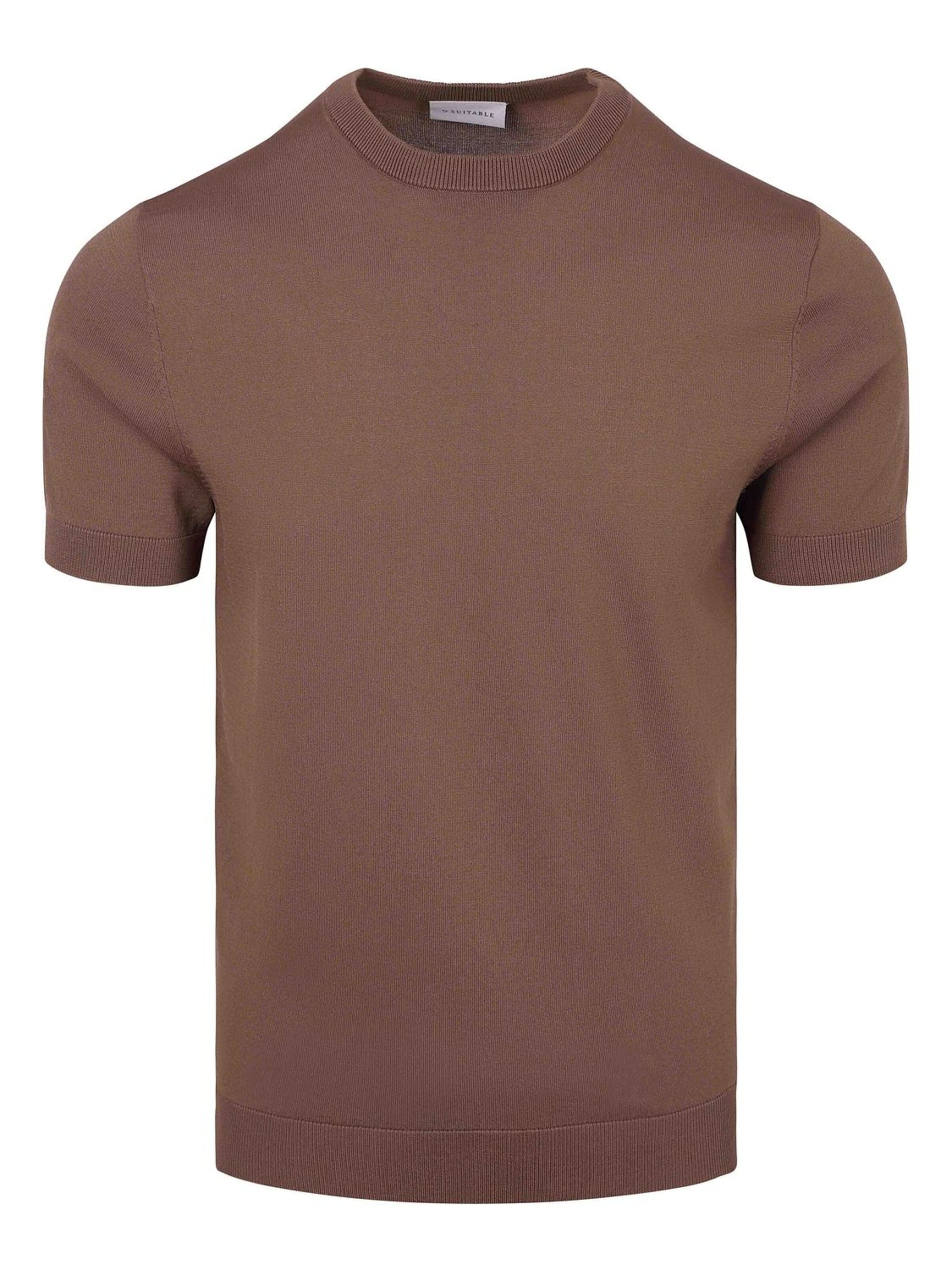 T-Shirt Suitable en marron : devant
