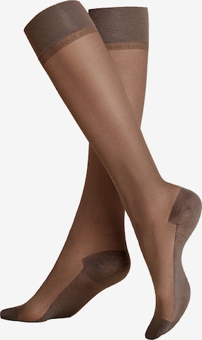 Chaussettes montantes KUNERT en gris : devant