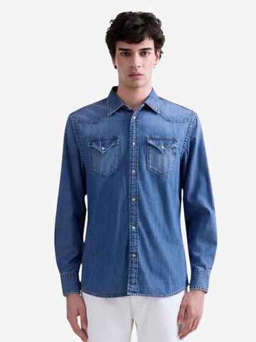 Comfort fit Camicia di REPLAY in blu: frontale