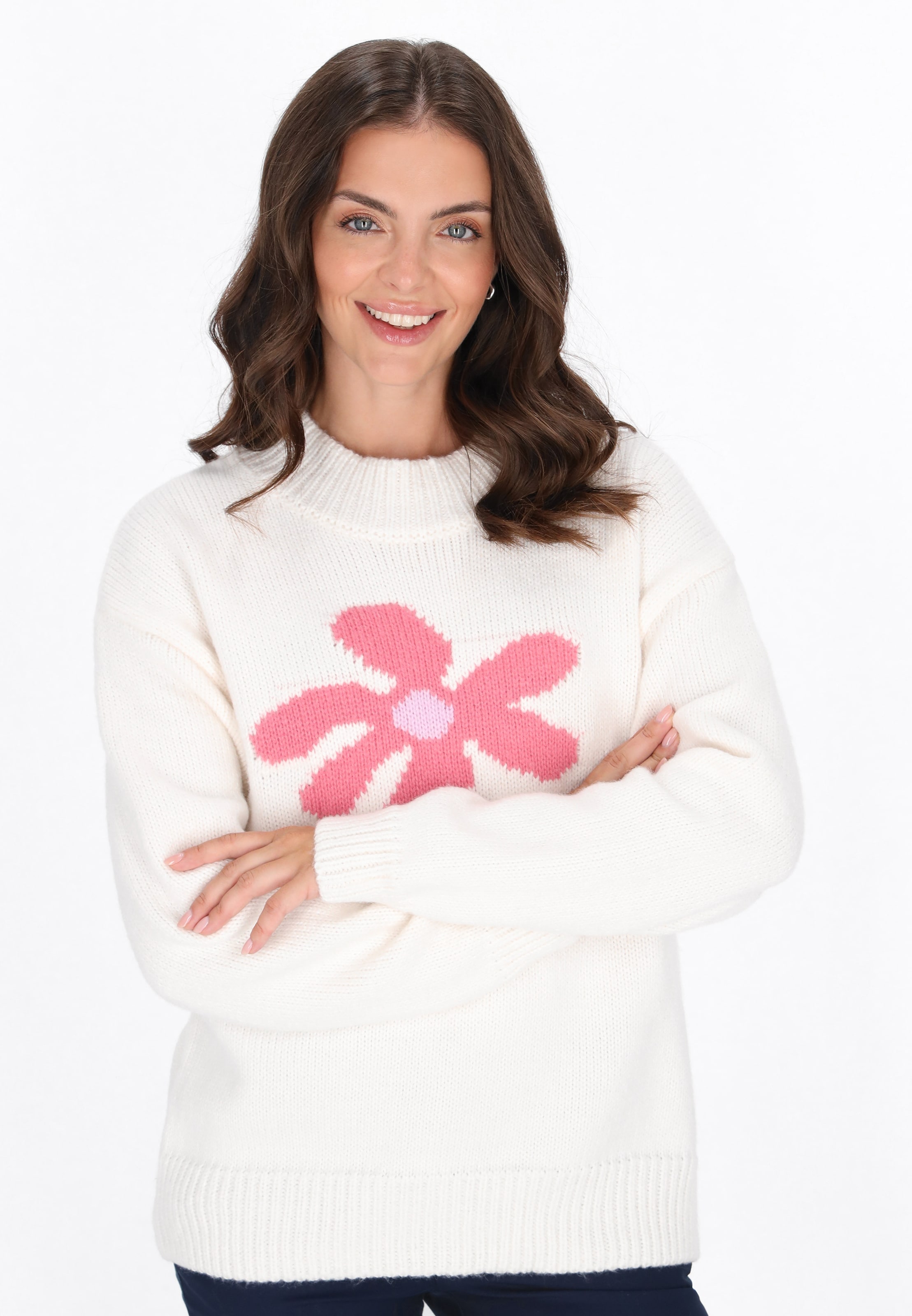 FELIPA Sweater in White: front
