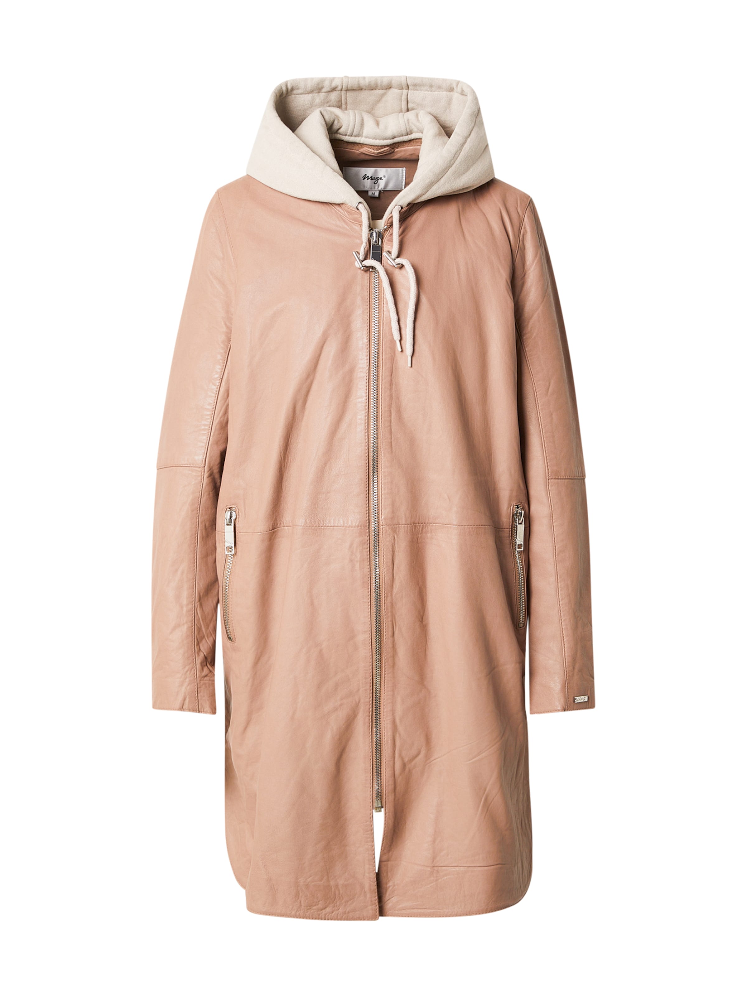 Manteau mi-saison Maze en rose : devant