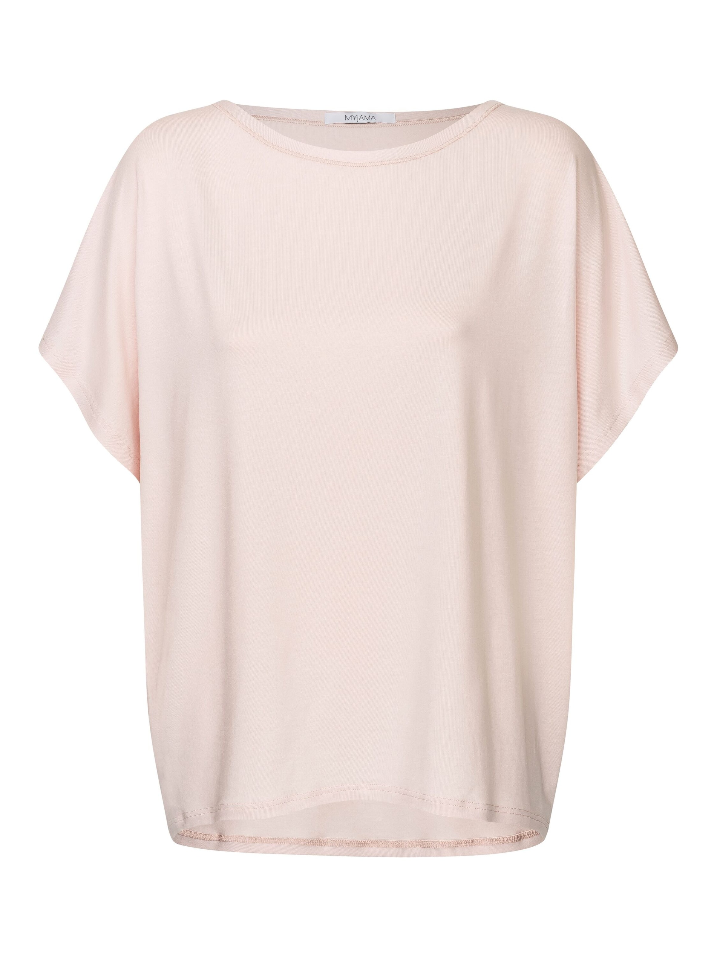 Myjama Schlafshirt 'Curly' in Beige: Vorderseite