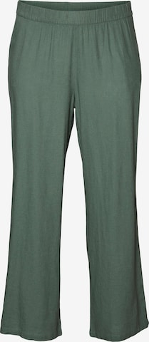 Vero Moda Curve Zvonové kalhoty Kalhoty – zelená: přední strana