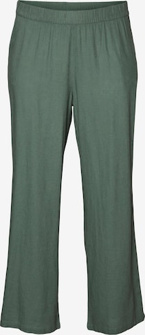 Vero Moda Curve Wide leg Pants in Green: front