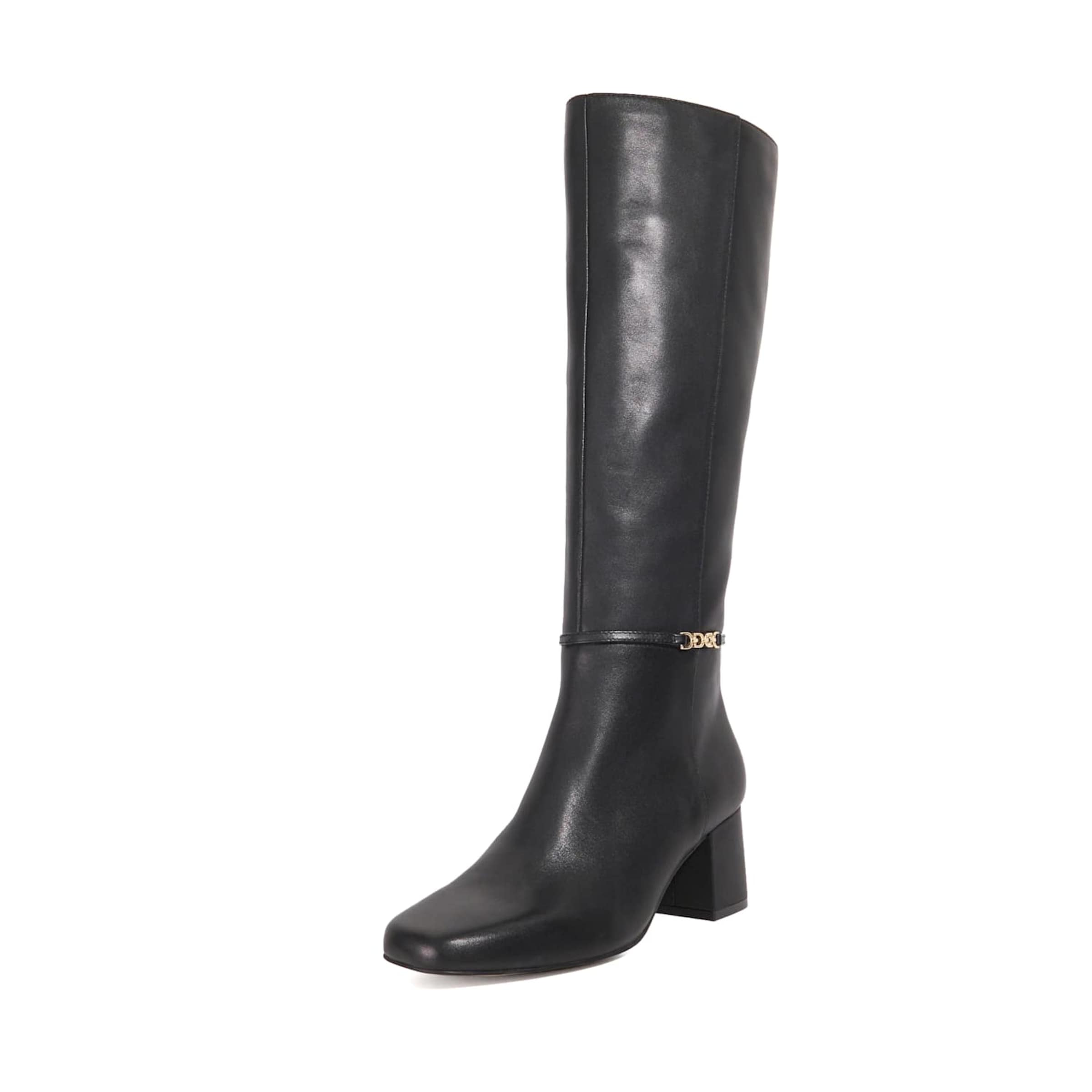 Dune LONDON Stiefel 'Sanna' in Schwarz: Vorderseite