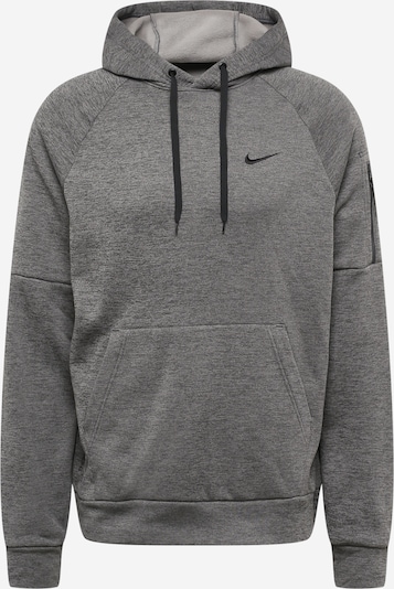 NIKE Sport sweatshirt i mörkgrå / svart, Produktvy