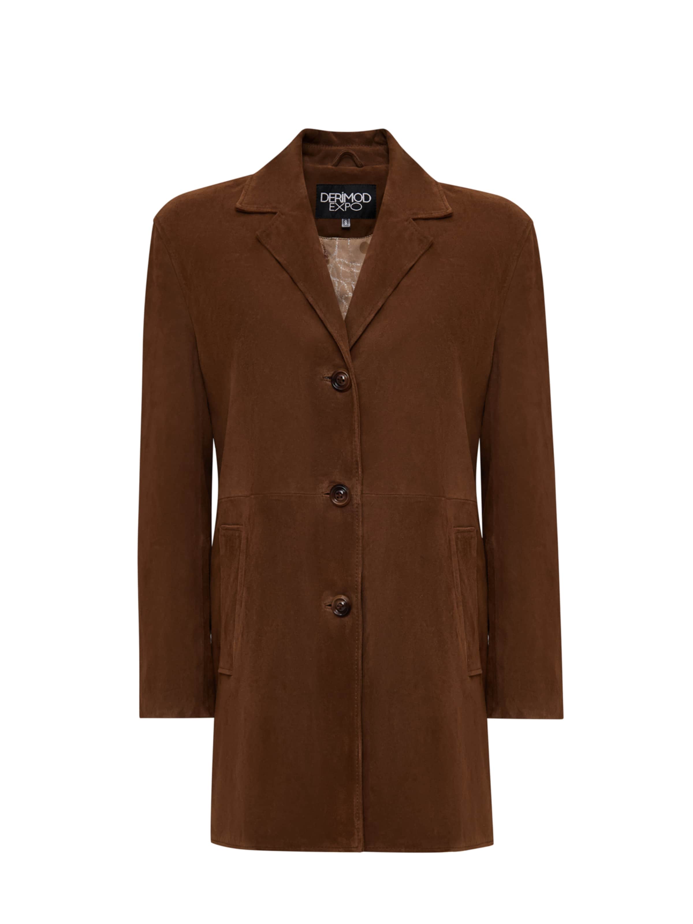 Derimod Between-Seasons Coat 'Emma' in Brown, Item view