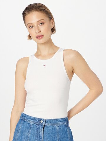 Tommy Jeans Top in Weiß: predná strana