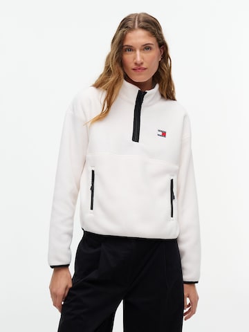 Tommy Jeans Trui in Wit: voorkant