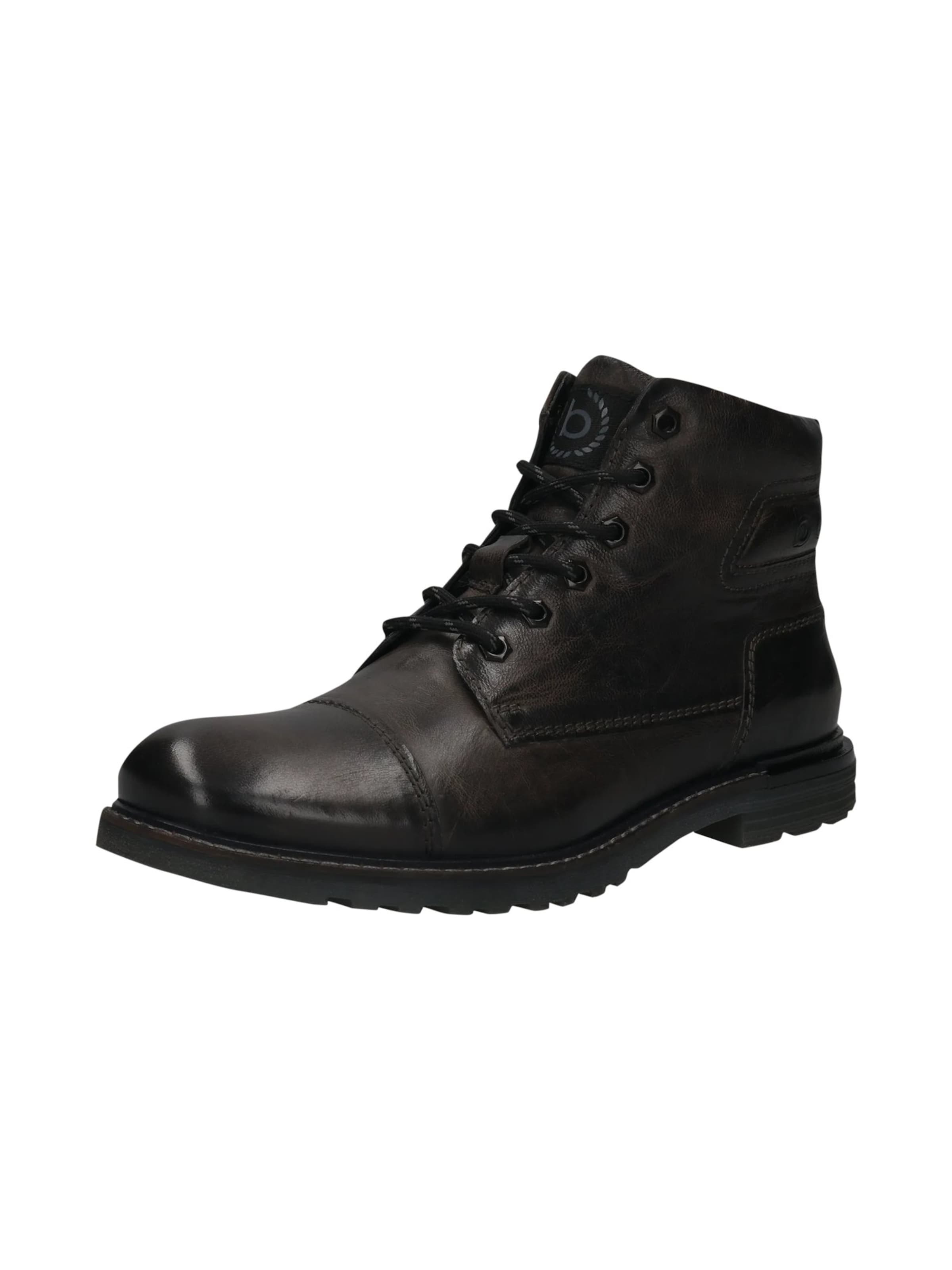 bugatti Lace-up boots in Grey: front