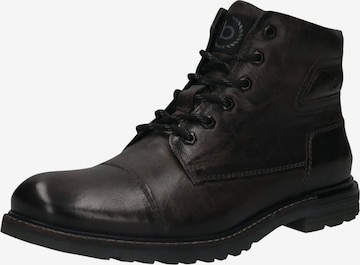 bugatti Lace-Up Boots in Black: front