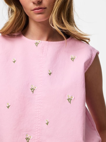 Chemisier 'PCFlora' PIECES en rose