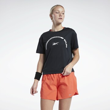 Reebok Functioneel shirt in Zwart: voorkant