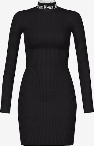 Calvin Klein Jeans Трикотажное платье в Черный: спереди