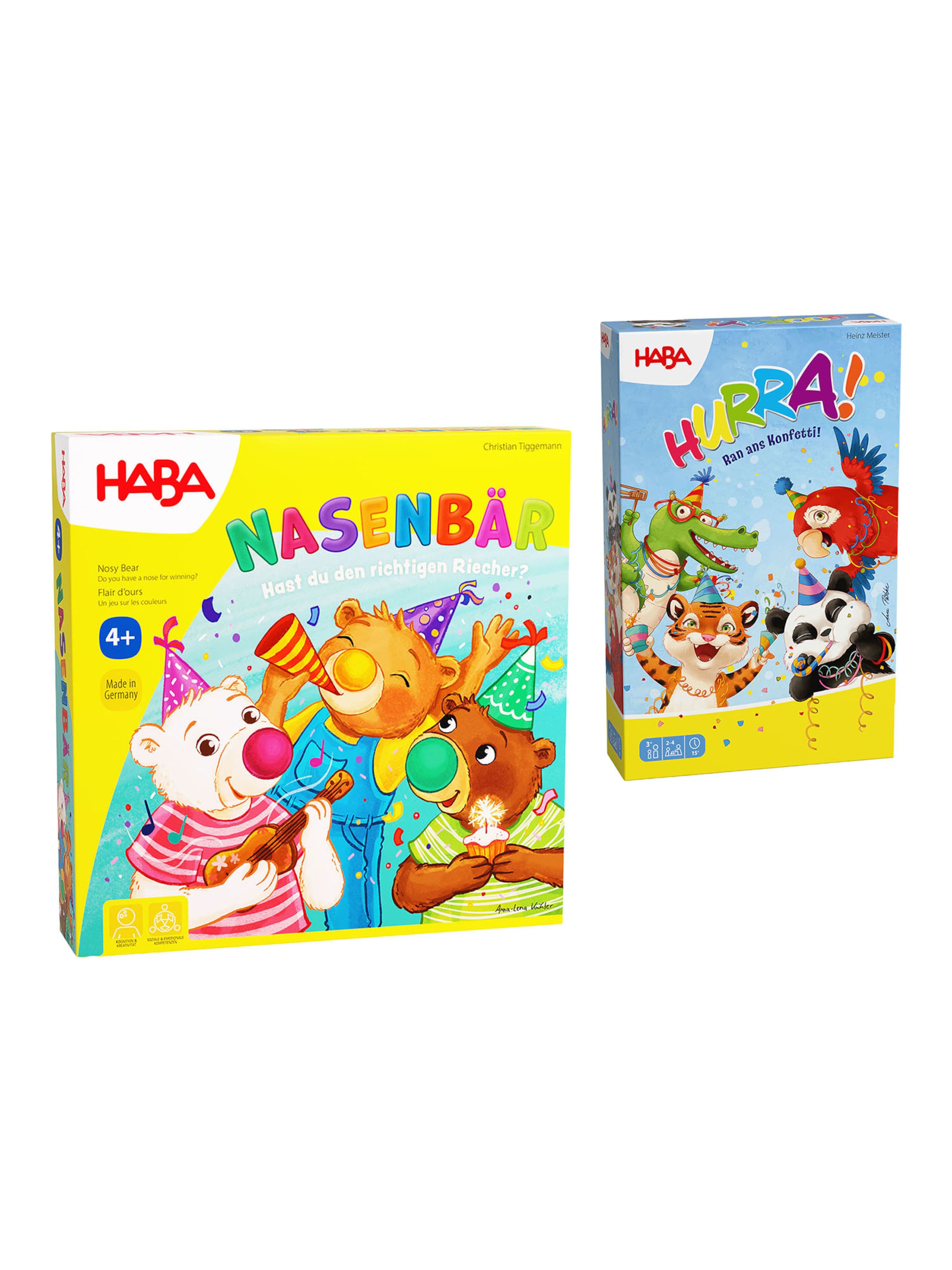 HABA Game ' Hurra & Nasenbär ' in Mixed colours: front