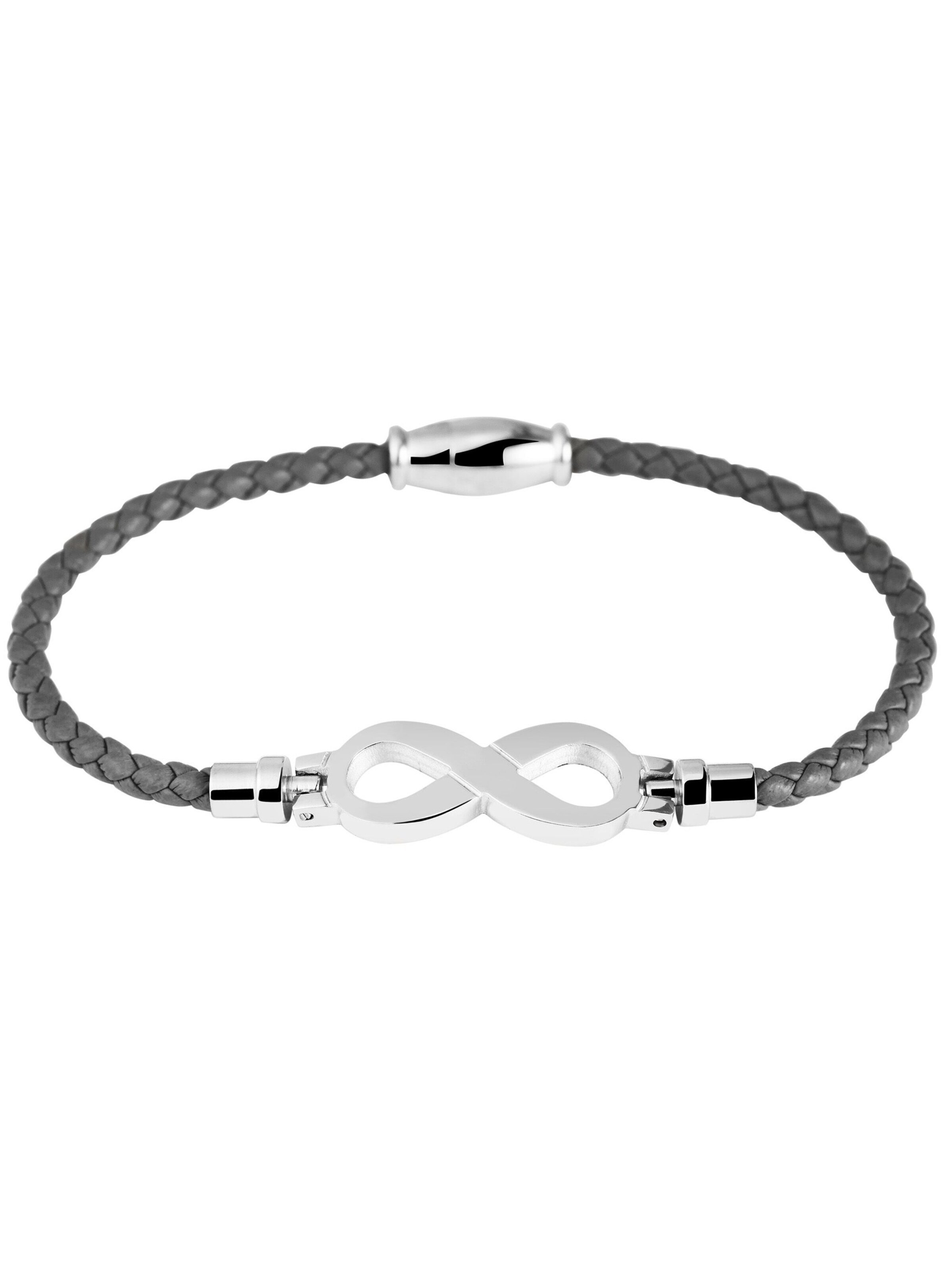 Akzent Bracelet 'Shane, langlebig' in Grey: front