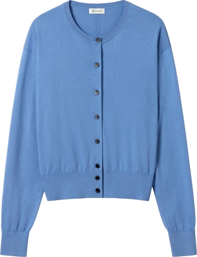 Lilysilk Strickjacke 'Rundhals-Cardigan aus Seiden-Kaschmir-Mix' in XS in blau, Produktansicht