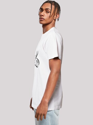 F4NT4STIC Shirt 'Dinosaurier Sinoceratops Skull' in White