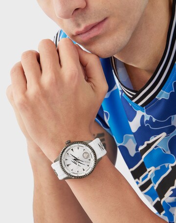 Montre à affichage analogique 'LINEMAN' Plein Sport en blanc : devant