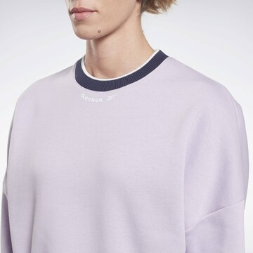 Reebok Athletic Sweatshirt in Purple