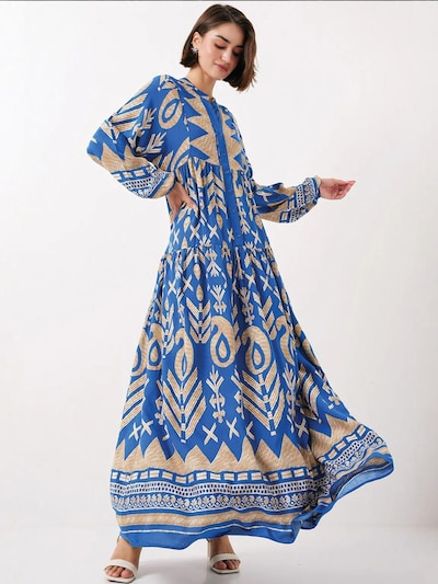 Bigdart Vestidos camiseiros em bege / azul, Vista do artigo