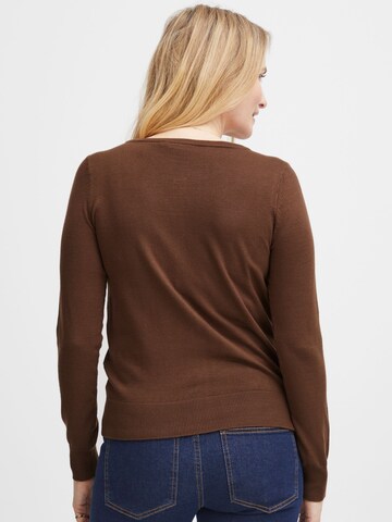 Fransa Gebreid vest in Bruin