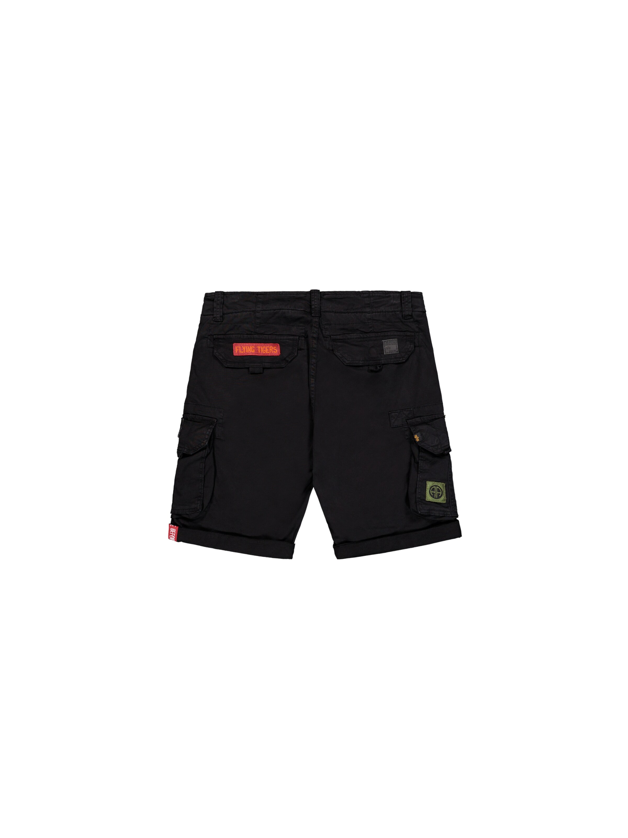 ALPHA INDUSTRIES Slimfit Παντελόνι cargo σε μαύρο