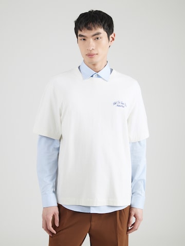 T-Shirt 'WELLNESS DESTINATIONS' Abercrombie & Fitch en blanc