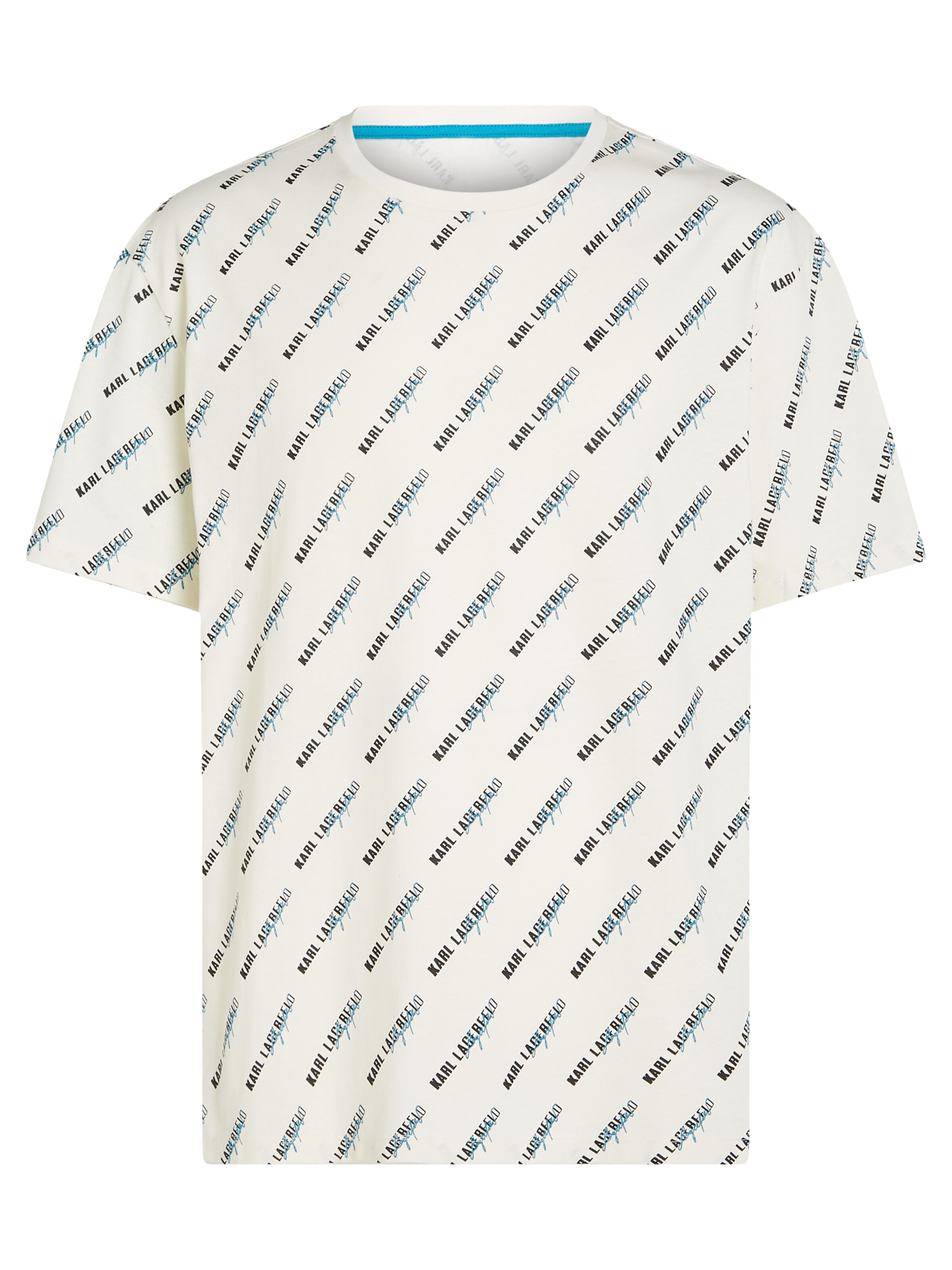 Karl Lagerfeld - Camiseta en blanco: frente