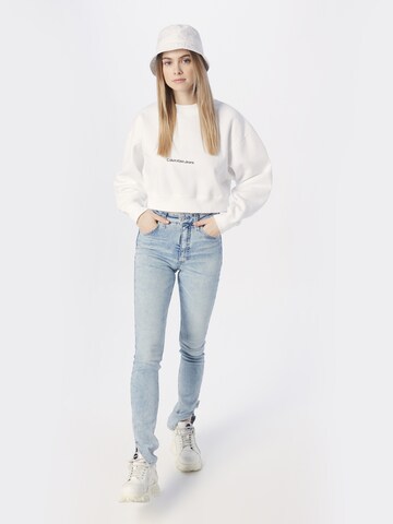 Calvin Klein Jeans Sweatshirt in Wit