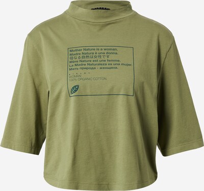 Sisley Shirt in grün / khaki, Produktansicht