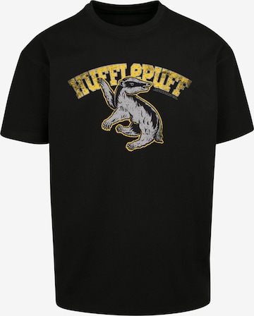 T-Shirt 'Harry Potter Hufflepuff Sport Emblem' F4NT4STIC en noir : devant