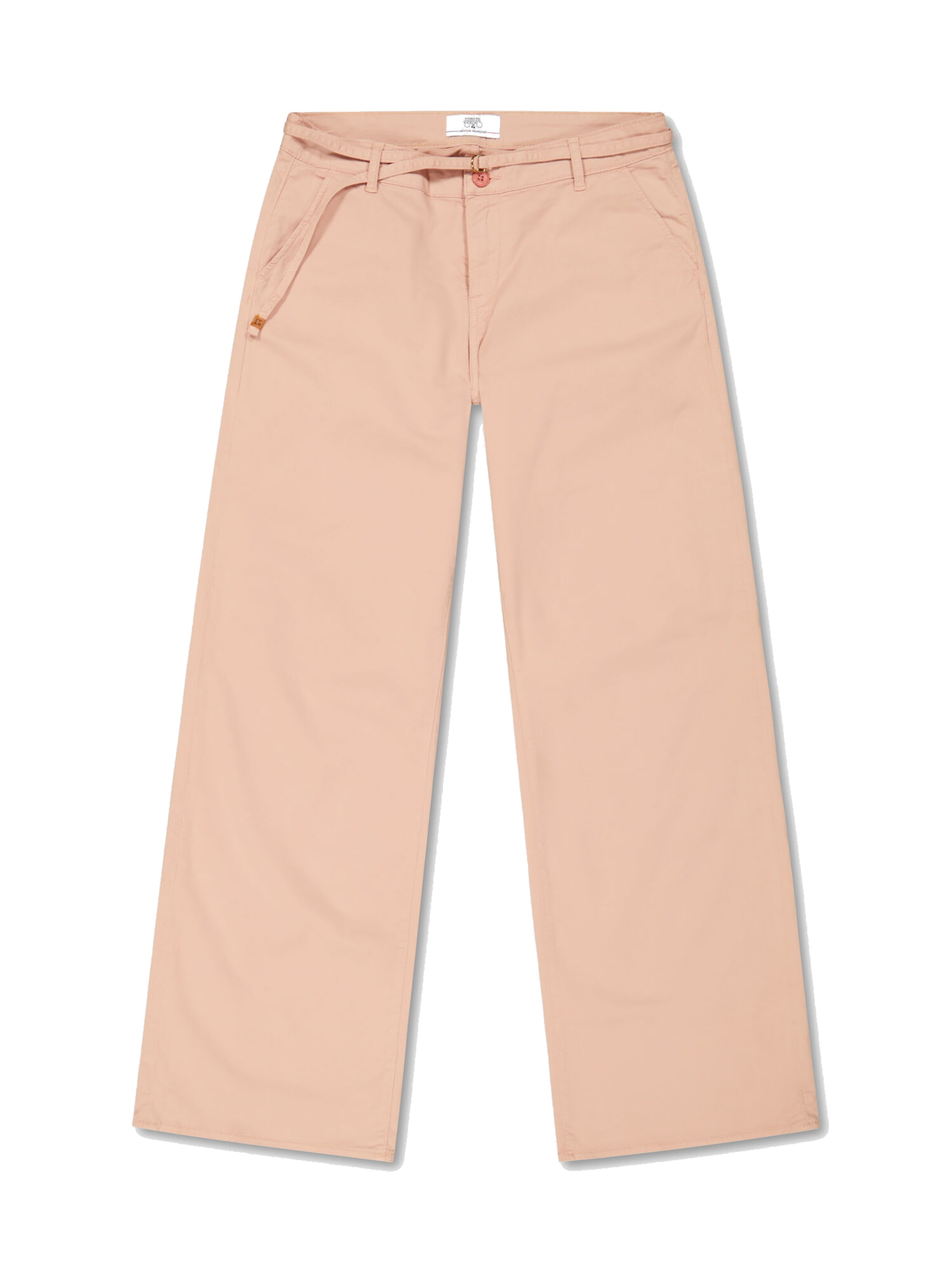 Pantalon chino Le Temps Des Cerises en rose : devant