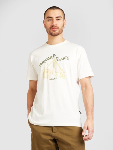 DEDICATED. - Camiseta 'Stockholm Nature Tunes' en blanco: frente