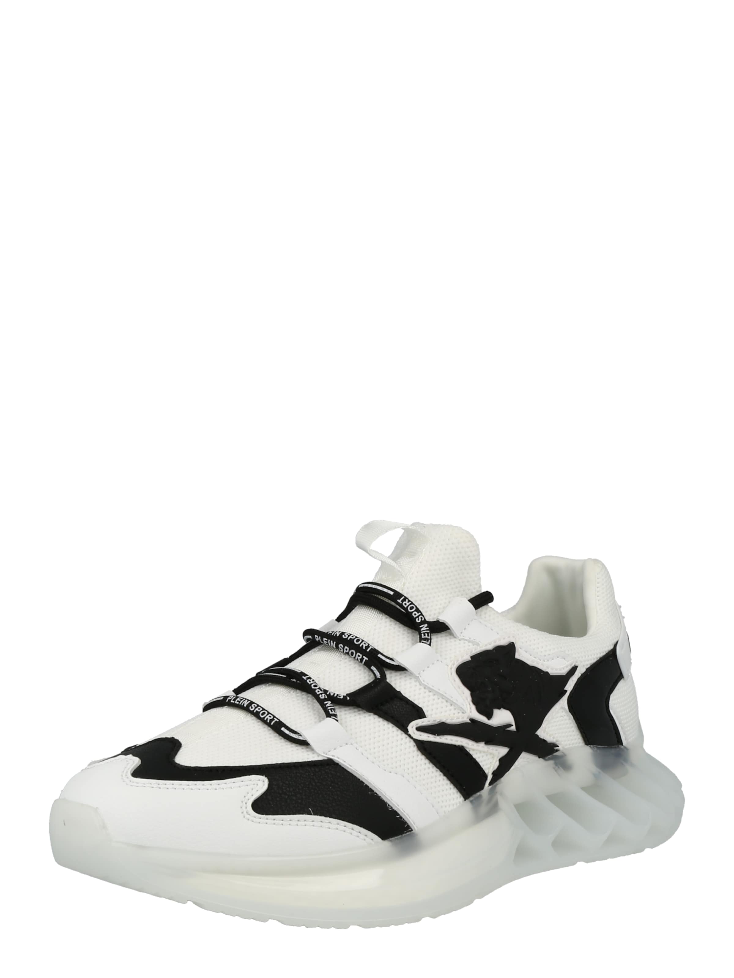 Plein Sport - Zapatillas deportivas bajas 'Tiger' en blanco: frente