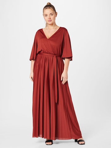 ABOUT YOU CurvyVečernja haljina 'Gemma' - crvena boja: prednji dio