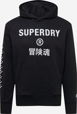 Superdry Bluzka sportowa w kolorze czarny: przód