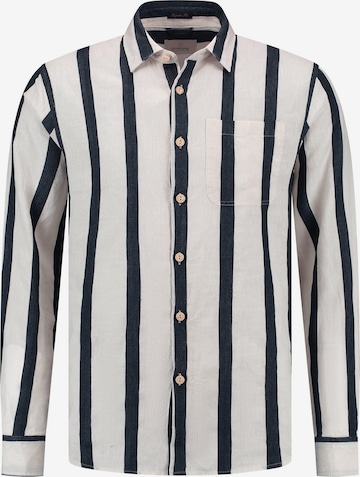 Coupe regular Chemise 'Miller' Dstrezzed en beige : devant