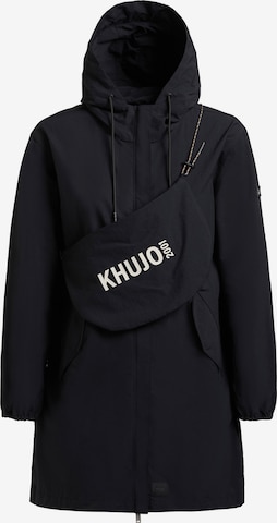 Manteau mi-saison 'AMETI ' khujo en noir : devant