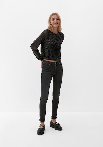 QS Skinny Jeans i grå