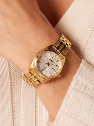 LORUS Analog watch 'Klassisch' in Gold: front