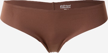 Girlfriend Collective Sports underpants in Brown: front