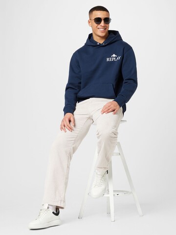 REPLAY Sweatshirt in Blau