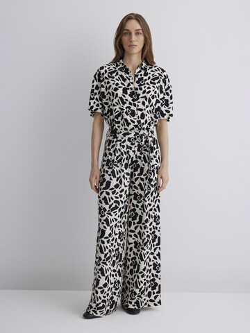 Mavi Flared Pants in Black: front