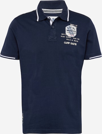 CAMP DAVID Shirt in Blauw: voorkant