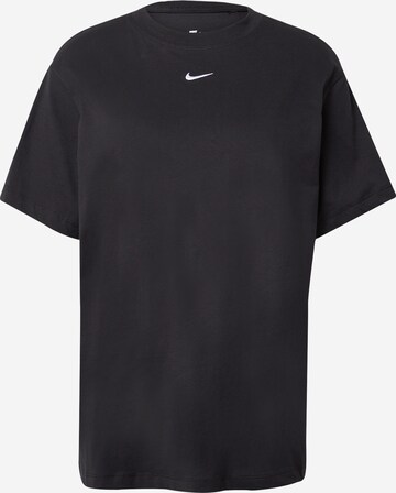 Nike Sportswear Shirt 'Essential' in Zwart: voorkant