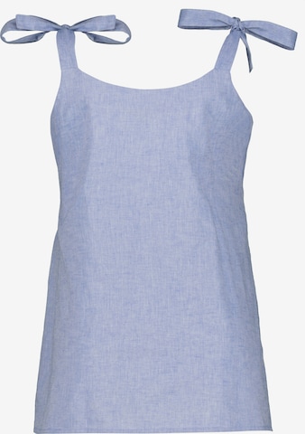 Ulla Popken Bluse (GOTS) in Blau