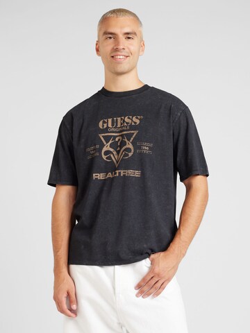 GUESS Originals T-Shirt in Schwarz: Vorderseite
