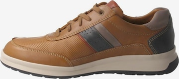 MEPHISTO Athletic Lace-Up Shoes in Brown: front